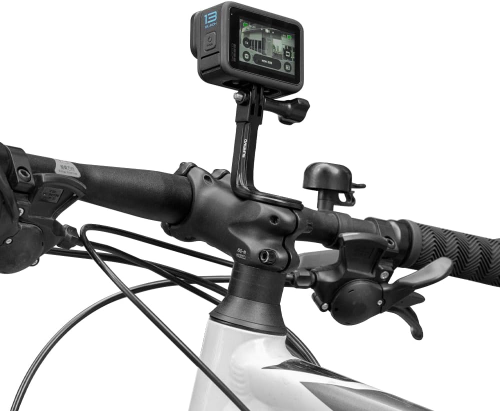luminum Handlebar Bike Pole Mount,Bicycle Handlebar Stem Clamp Mount Compatible with Go Pro Hero