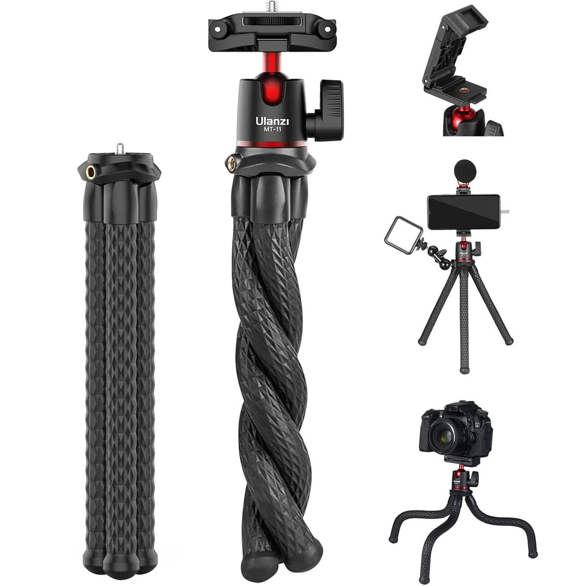Mini Flexible Tripod with Remote for Phone & Camera