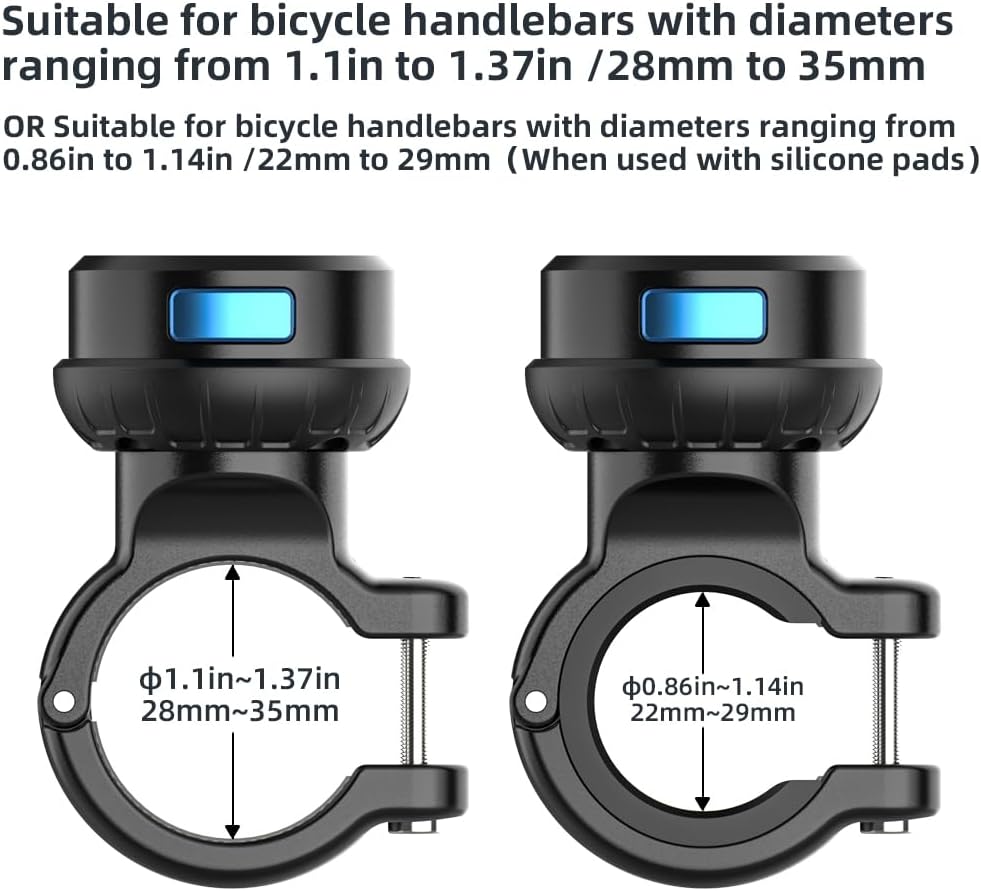 Magnetic Bike Bicycle Handlebar Mount, 360 Degree Rotation Motorcycle Handlebar Clamp Mount Compatible with GoPro Hero 13 12 11 10 Session DJI Action 6/5 Pro/4 and More Cameras