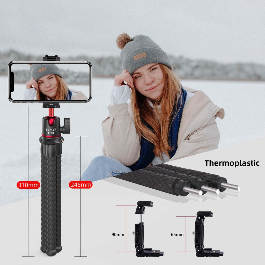 Mini Flexible Tripod with Remote for Phone & Camera