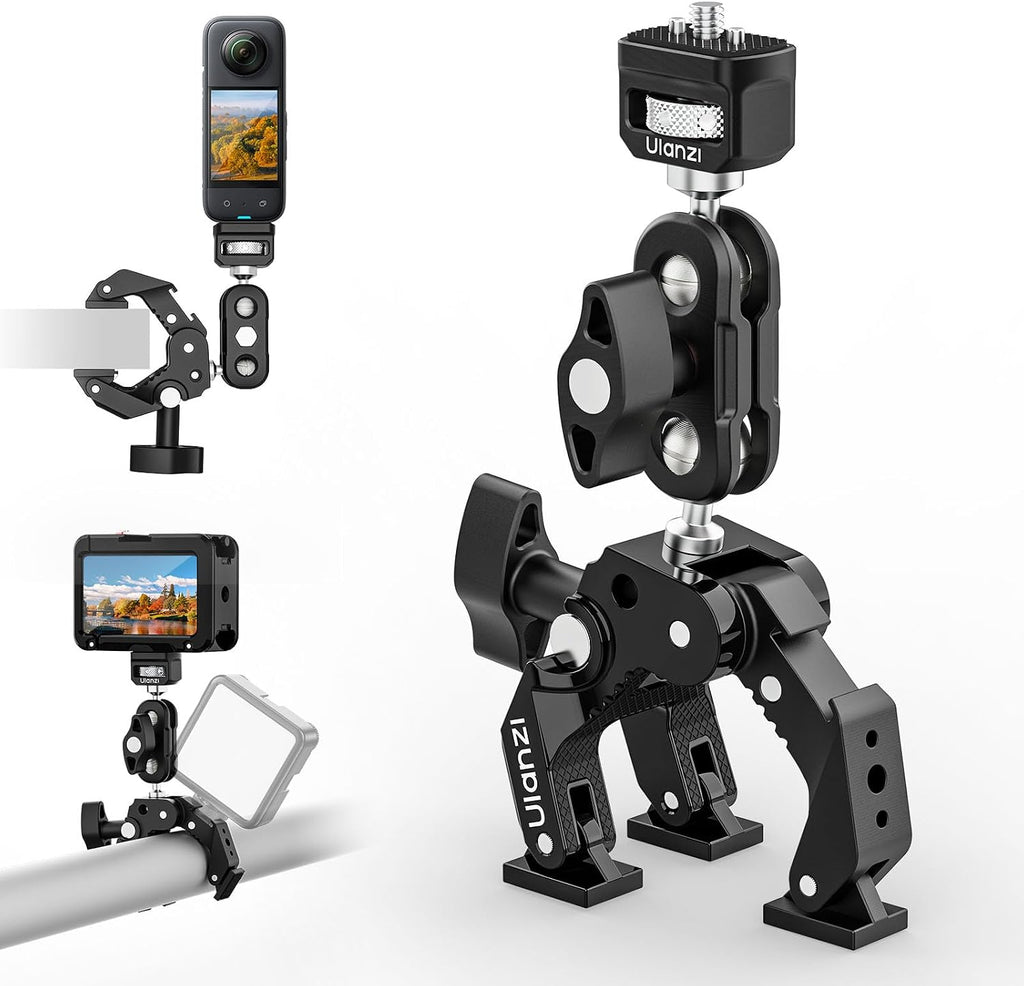 Camera Mount Super Clamp Kit of Action Camera