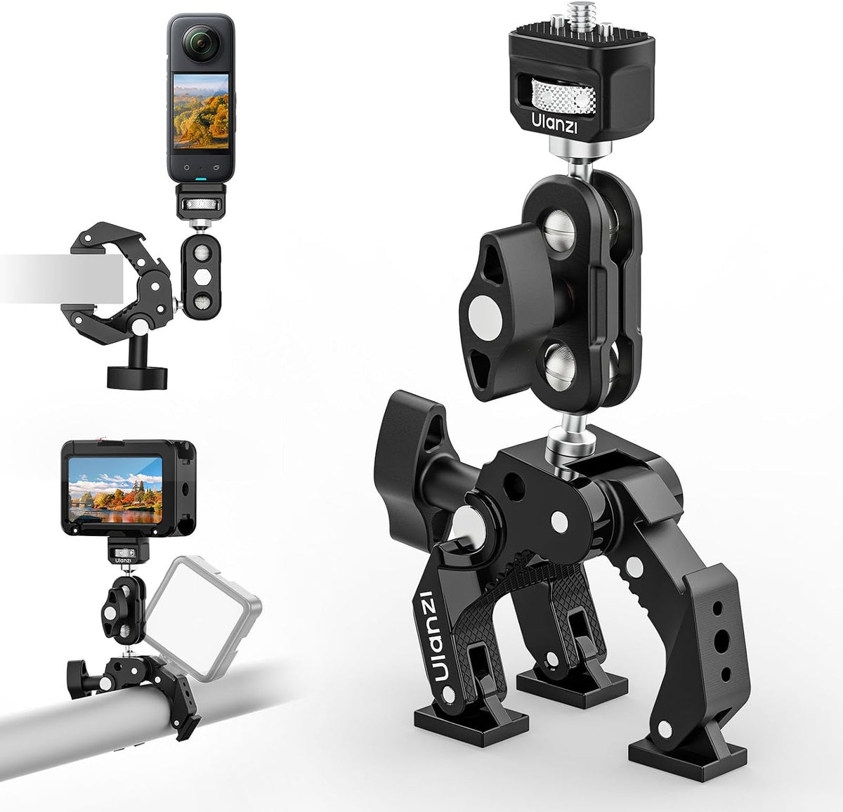 Camera Mount Super Clamp Kit of Action Camera